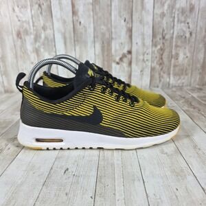 Nike Air Max Thea Women's Yellow Black Striped‎ Athletic Sneakers Size 7.5